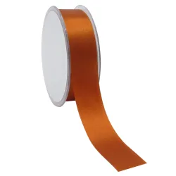 Double Faced Satin Ribbon; Burnt Orange